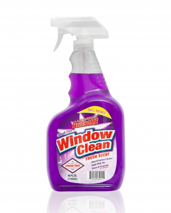 40oz bottle of Streak free Window cleaner fresh scent