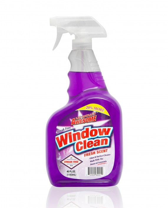 40oz bottle of Streak free Window cleaner fresh scent