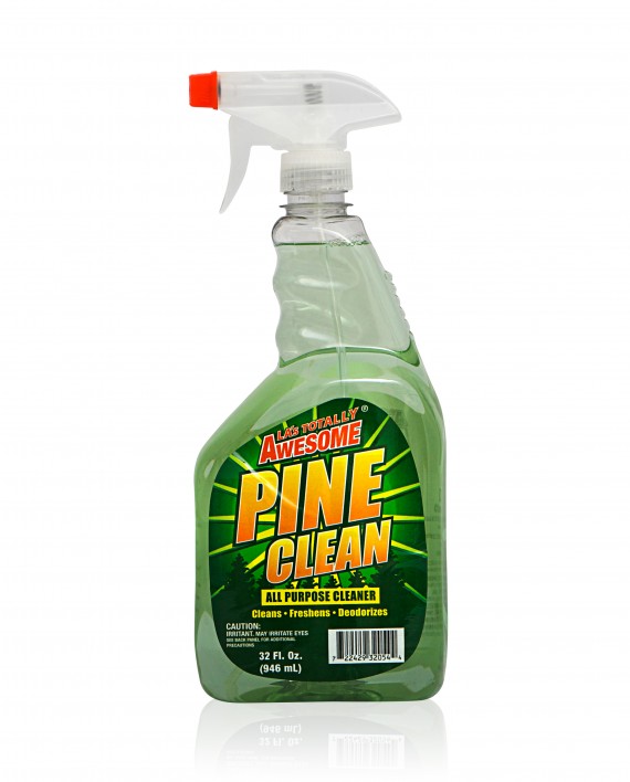 All Purpose Pine Cleaner Spray bottle of 32oz with a clear label.
