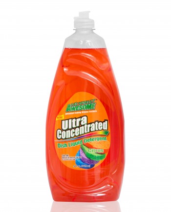 50oz bottle of Citrus scented Ultra Concentrated Liquid Dishwashing Detergent.