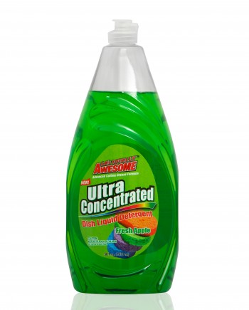50oz bottle of Fresh Apple scented Ultra Concentrated Dish Liquid.