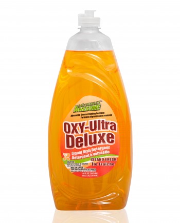 50oz bottle of Island Fresh scented Oxy Ultra Deluxe Liquid Dishwashing Soap