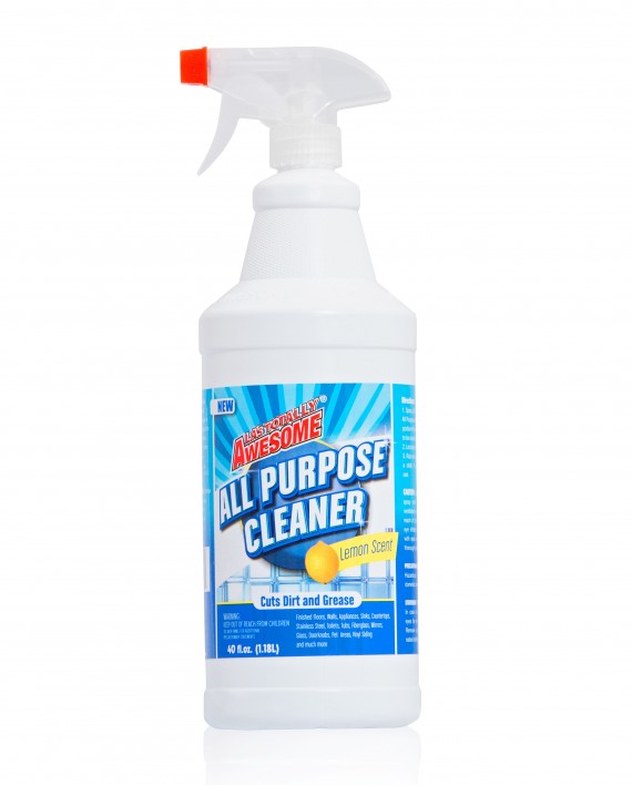 All Purpose Cleaner Spray bottle of 40oz Lemon scented.