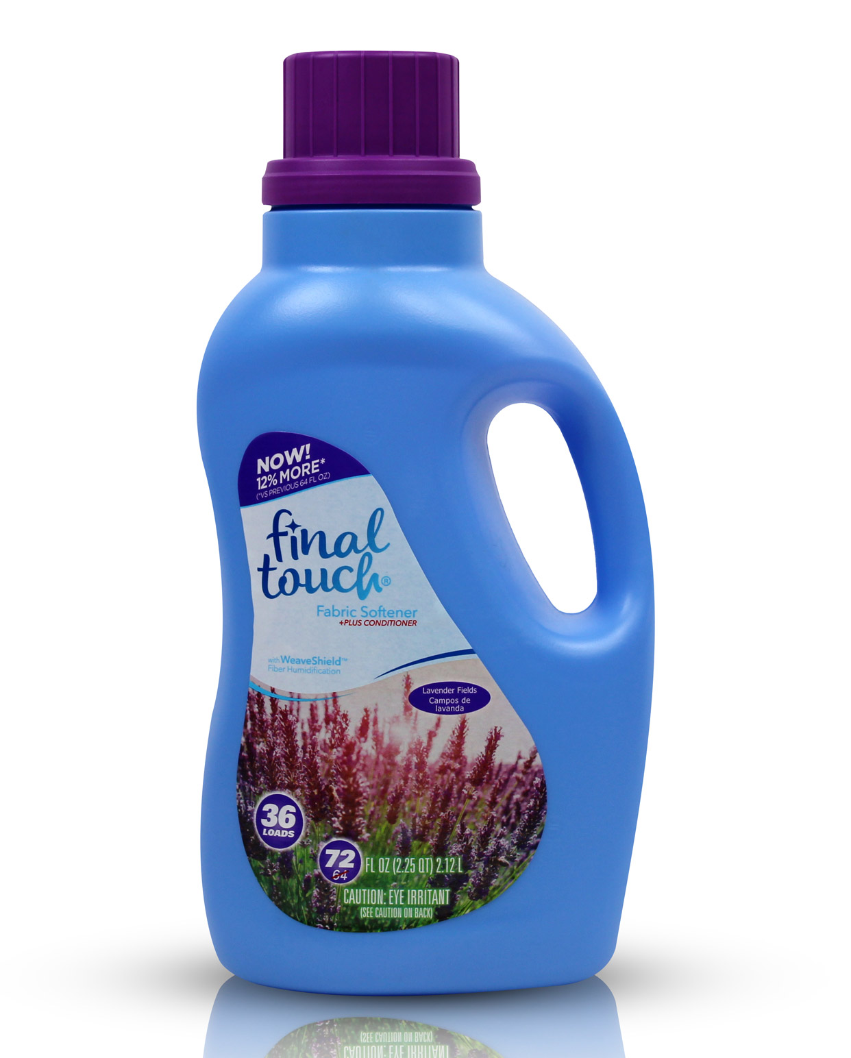 72oz bottle of Scented Fabric Softener with Lavender Scent.
