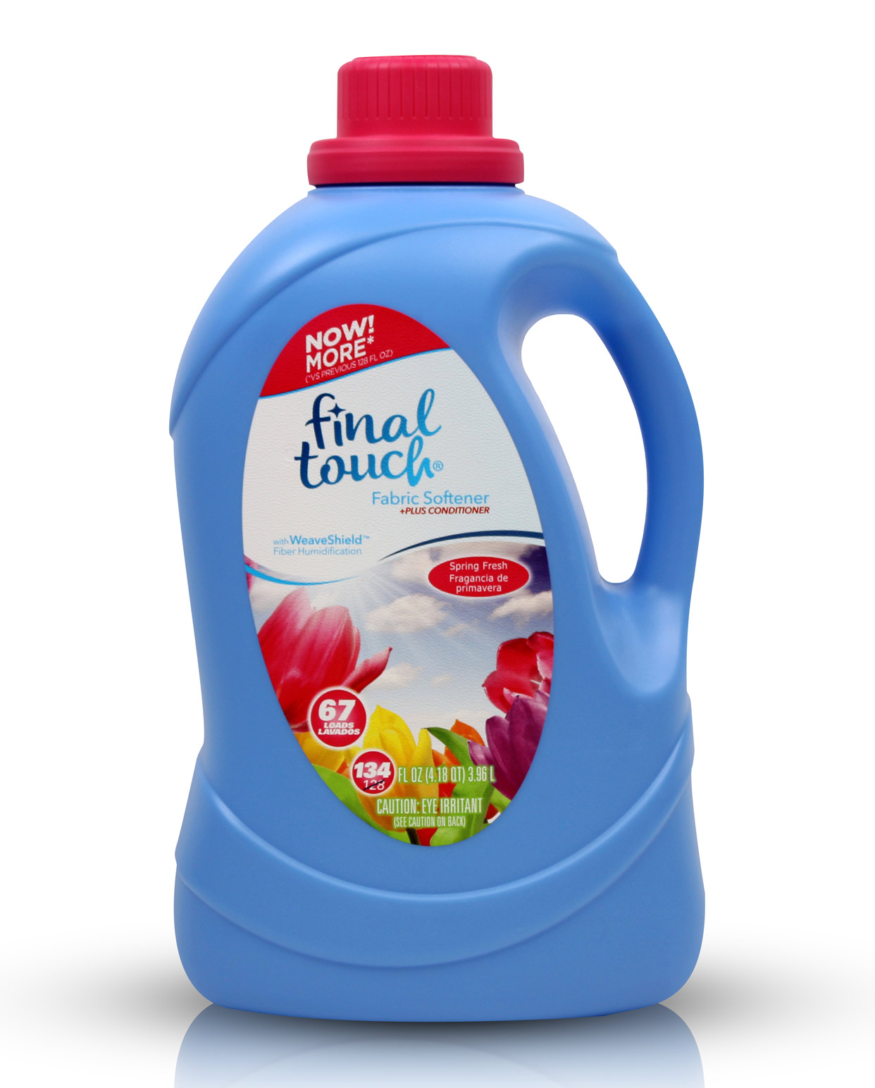 134oz bottle of Laundry Fabric Softener with Spring Fresh Scent.