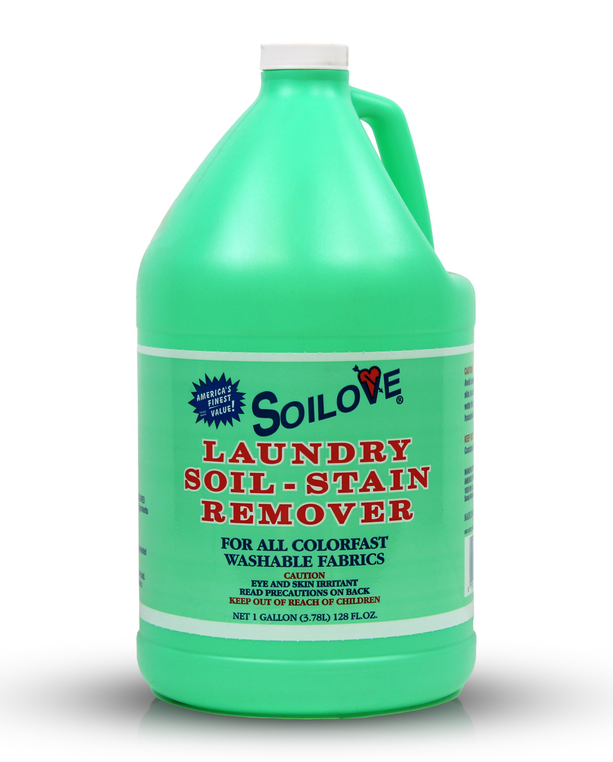 128oz bottle of Best Laundry Stain Remover with a clear label displaying the brand name.
